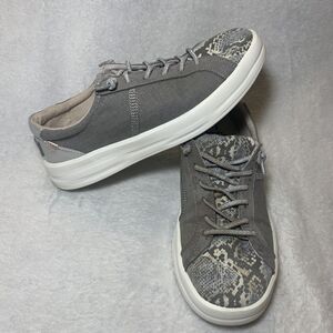 Hey Dude Women's US 5 Karina Silver Python‎ Slip-On Sneakers 121973918